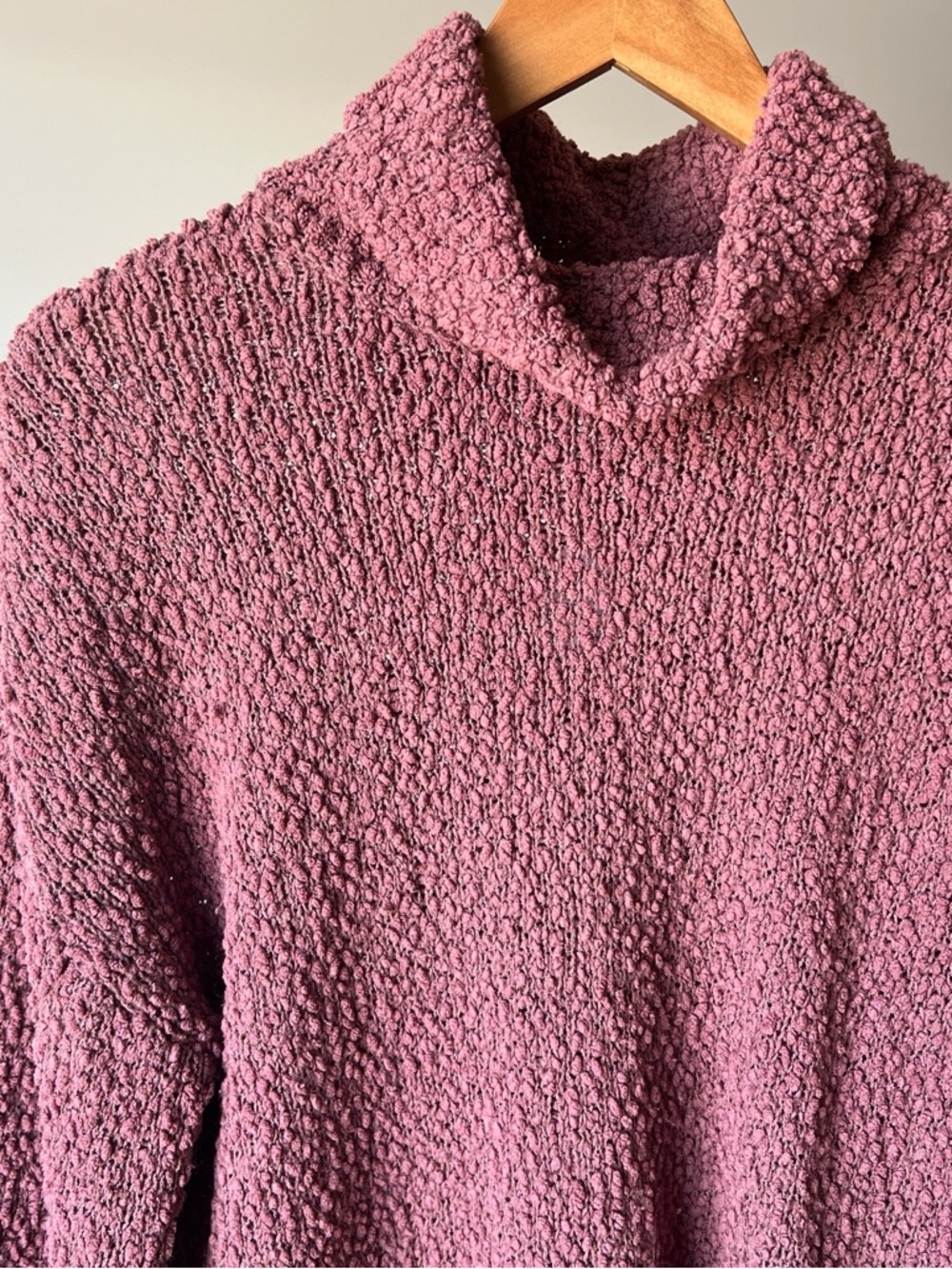 Bobeau Textured Knit Turtleneck Sweater